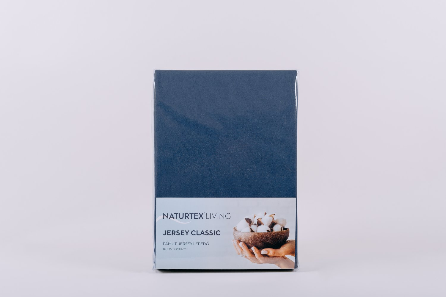 NATURTEX Jersey lepedő, 140-160x200cm, fémkék (0101030429)