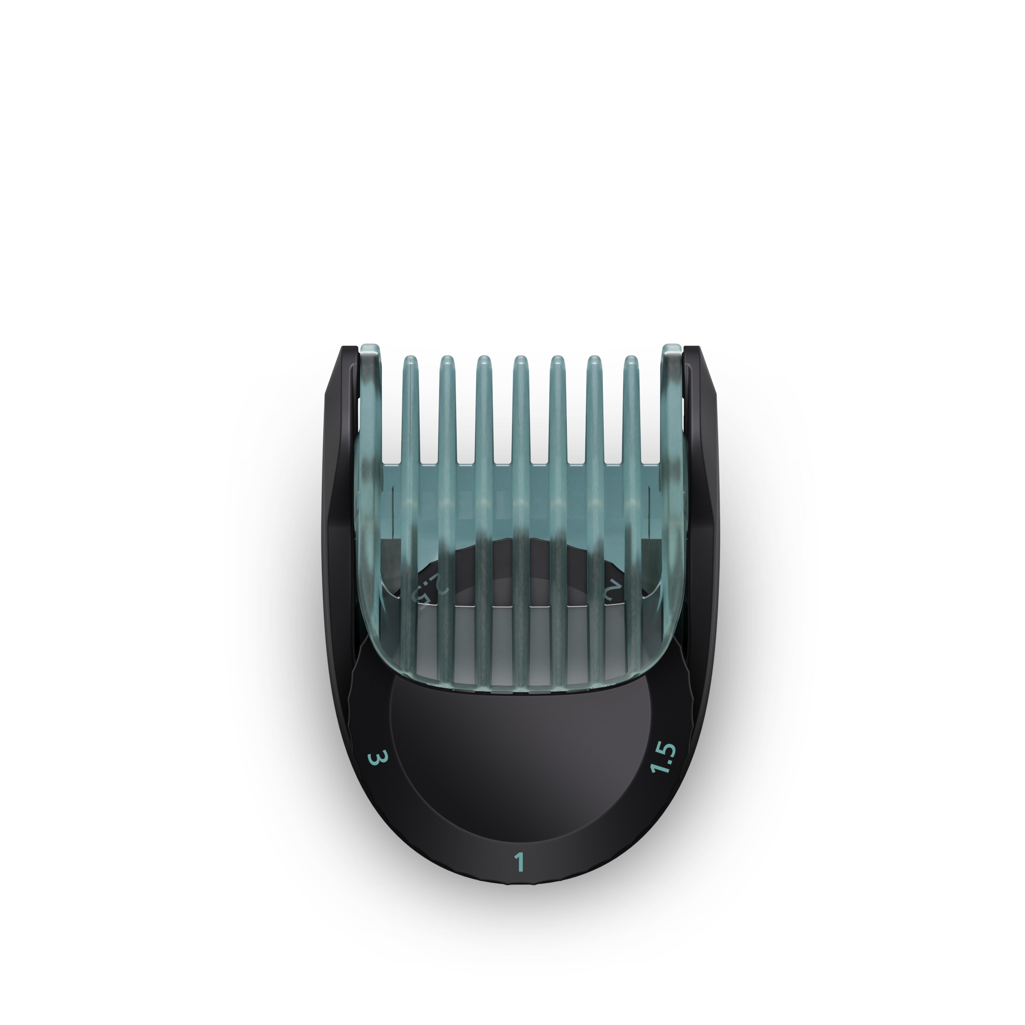 Philips Body Groomer állítható fésű toldalék. Fekete és kék, 1, 1.5 és 3 számmal a hosszúsághoz.