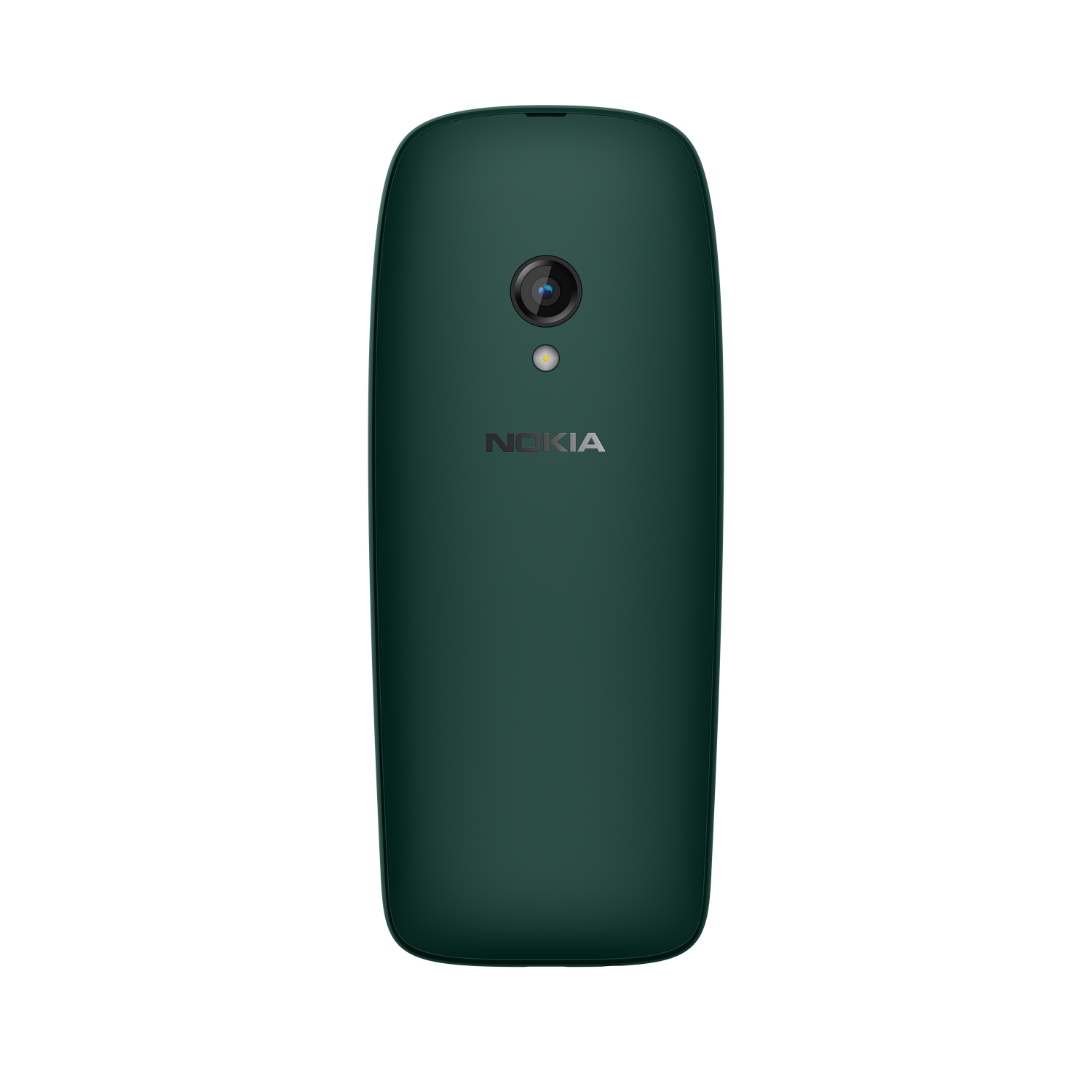 Parte trasera de un teléfono verde con cámara y logo Nokia.
