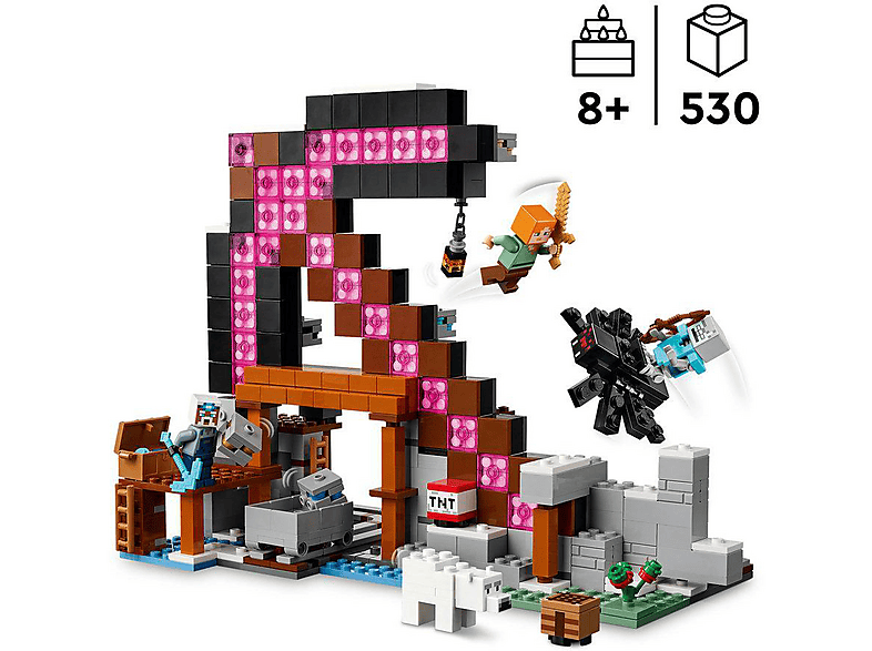 Thumbnail - LEGO Minecraft 21277 Die Spitzhackenmine Bausatz, Mehrfarbig