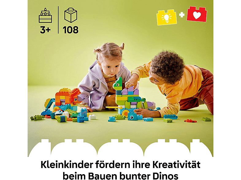 Thumbnail - LEGO DUPLO Town 10451 Dinos auf Rädern 3-in-1-Set Bausatz, Mehrfarbig