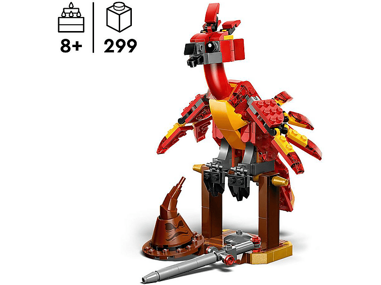 Lego Harry Potter™ 76448 Fawkes: Dumbledores Phönix Bausatz, Mehrfarbig — Foto 2 von 5