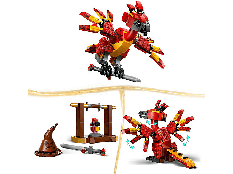 Lego Harry Potter™ 76448 Fawkes: Dumbledores Phönix Bausatz, Mehrfarbig — Foto 3 von 5