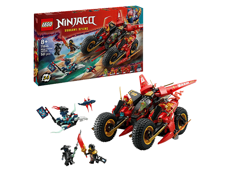 LEGO Ninjago 71844 Ninja-Actionflitzer Bausatz, Mehrfarbig Kunststoff