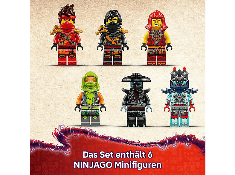 nina　CarTuned7台セット LEGO Ninjago 71844 Ninja-Actionflitzer Bausatz, Mehrfarbig