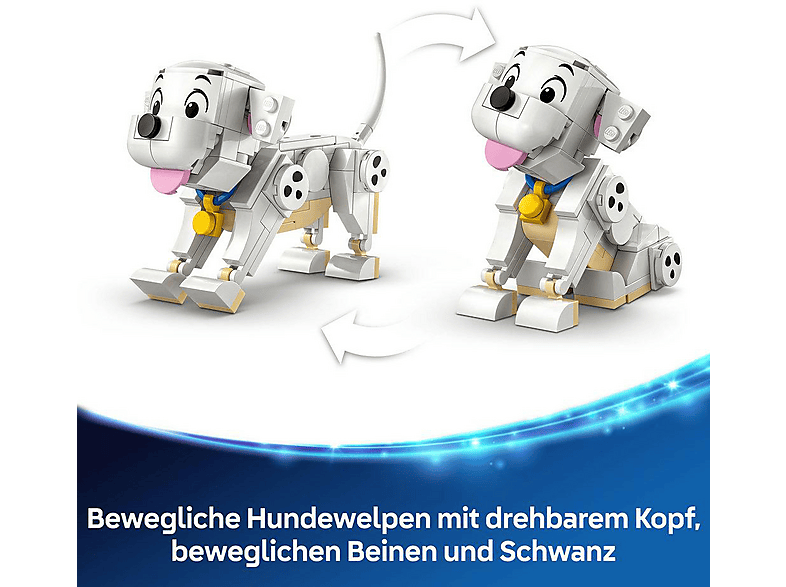Lego Disney Classic 43271 Die Welpen Lucky und Penny aus 101 Dalmatiner Bausatz, Mehrfarbig — Foto 4 von 5