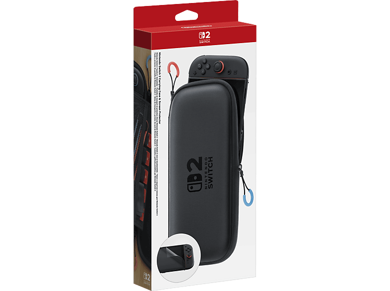 NINTENDO Switch 2 Tasche + Schutzfolie, Schwarz