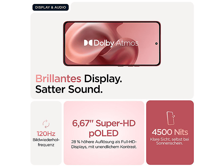 Thumbnail - MOTOROLA moto G86 5G 256 GB Chrysanthemum Dual SIM