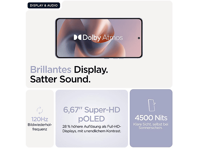 Thumbnail - MOTOROLA moto G86 5G 256 GB Cosmic Sky Dual SIM