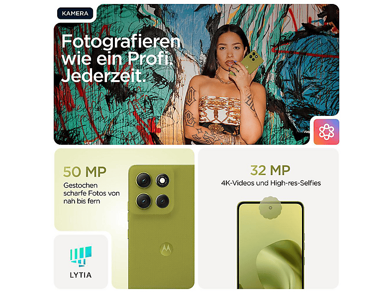 MOTOROLA moto G86 5G 256 GB Golden Cypress Dual SIM