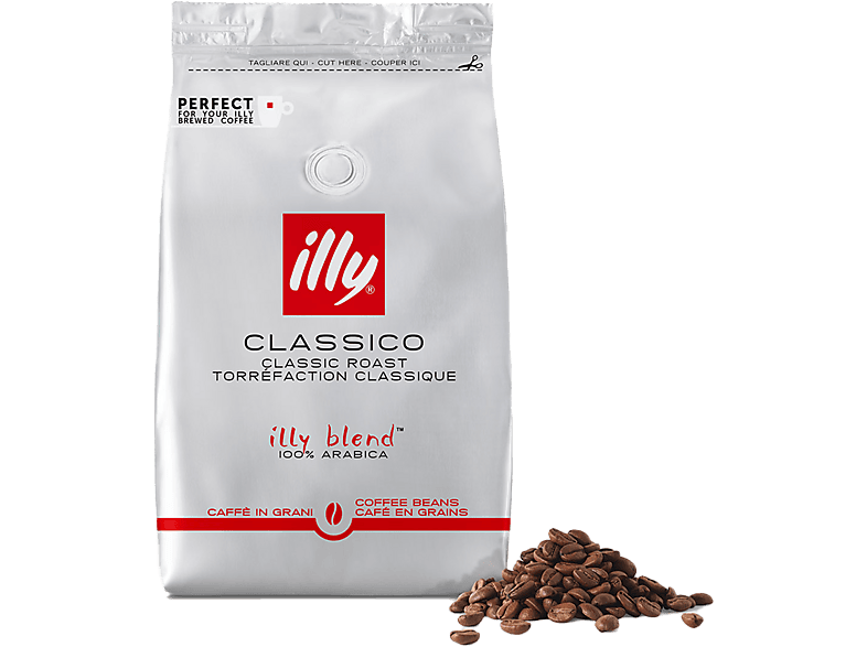2*500 g Café en grano illy de tueste CLASSICO