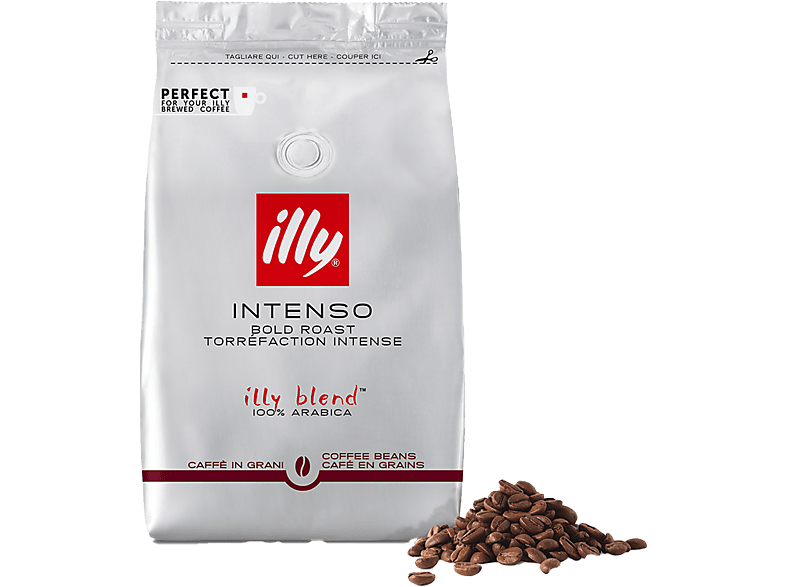 illy Espresso Intenso ganze Bohne, starke Röstung 500g