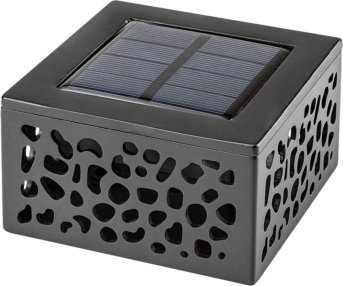 RÁBALUX Medulin kültéri napelemes asztali lámpa, 0.5W, fekete (7032)