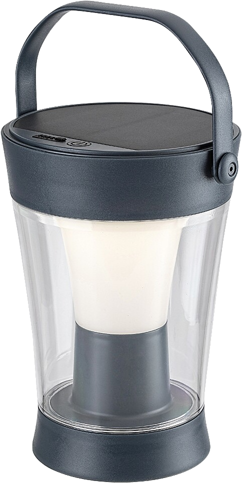 RÁBALUX Angers LED napelemes kültéri lámpa, 3W, fekete (77039)