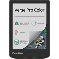 MediaMarkt POCKETBOOK Verse Pro Color 6'' 16 GB Spatwaterbestendig Stormachtige Zee Grijs aanbieding