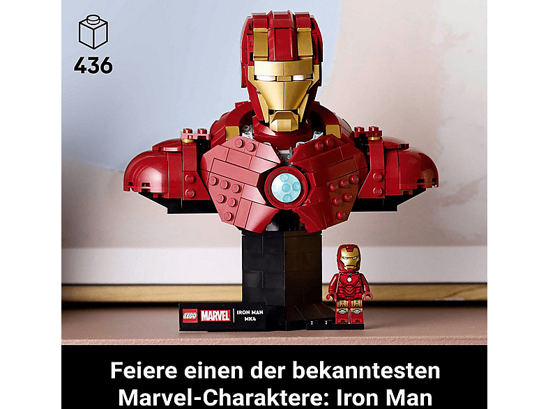 Thumbnail - LEGO Super Heroes 76327 Iron Man MK4 Bausatz, Mehrfarbig