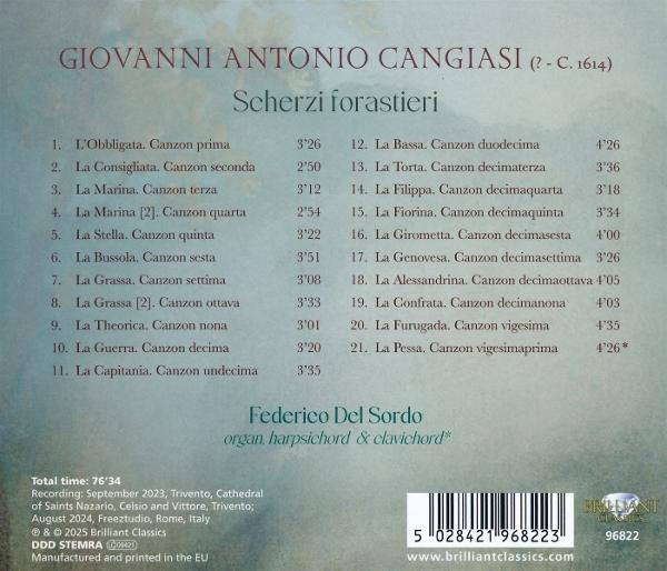 CD-Rückseite mit Trackliste, Text und Logo, hellblauer Hintergrund.