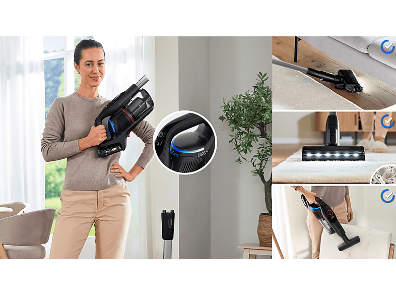 Bosch BCS931BQC Unlimited 9 Staubsauger (Akkulaufzeit: 60 min., Schwarz) — Foto 2 von 5