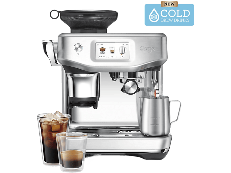 Sage The Barista Touch Impress Cold - Pistonmachine Brushed Stainless Steel