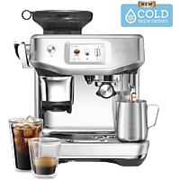 MediaMarkt SAGE the Barista Touch Impress Cold Pistonmachine Brushed Stainless Steel aanbieding