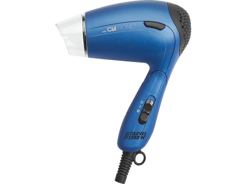 Clatronic HTD 3429 Reiseföhn Blau (1300 Watt, Klappgriff)