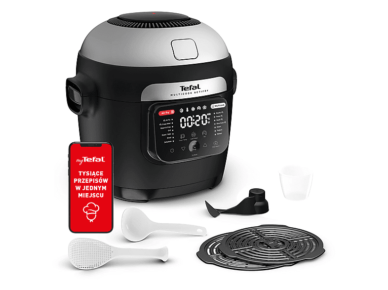 Air Fryer Frytkownica beztłuszczowa TEFAL Actifry MY741CF0 z mieszadłem do żywności oraz funkcjonalnością Multicookera