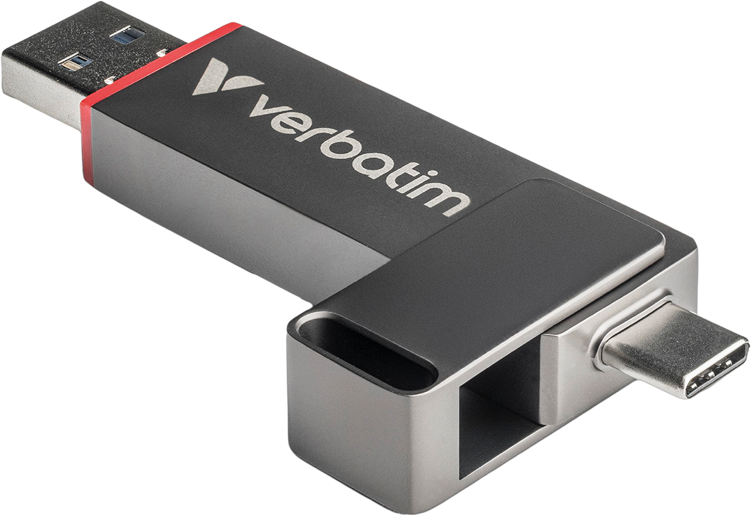 VERBATIM Dual QuickStick Pendrive, USB-C és USB-A port, USB3.2 Gen1, 510/460 MB/s, 128GB (32040)