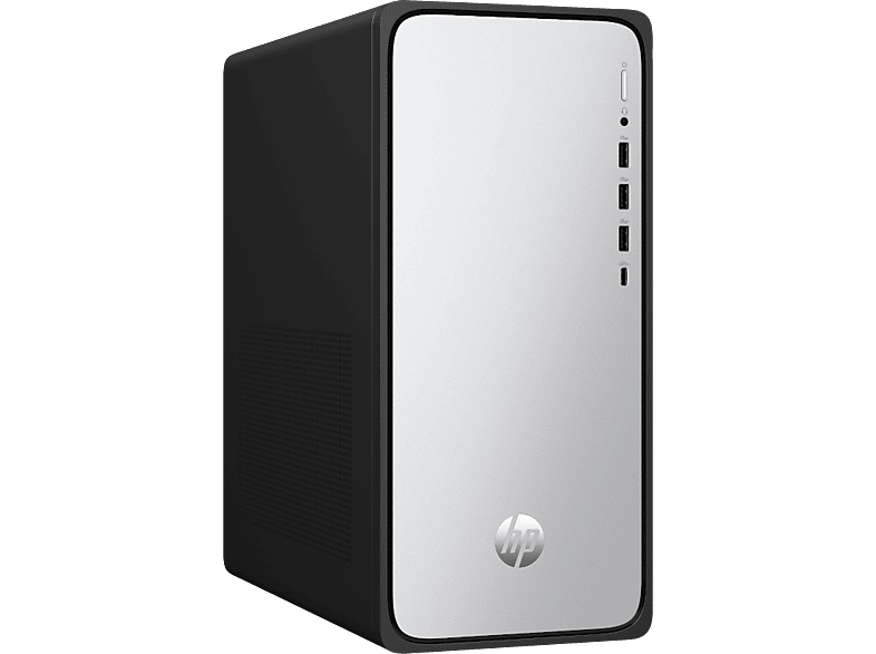 HP OmniDesk Desktop M02-0906ng Desktop PC, Intel® Core™ i3 Prozessor 14100, 8 GB RAM SSD, UHD Graphics, Windows 11 Home, Meteor Silver/Jack Black — Foto 2 von 4