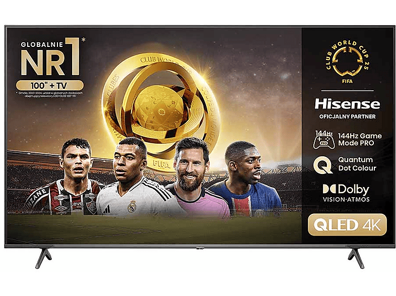PRODUKT PO EKSPOZYCJI - Telewizor QLED HISENSE 55E7NQ Pro 55" 4K 144Hz VIDAA U7 Quantum Dot Colour