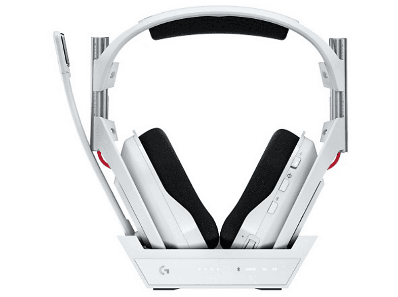 Słuchawki LOGITECH Astro A50 (Gen 5) Bezprzewodowe, Nauszne, Dźwięk przestrzenny Biało-czarny – zdjęcie 2