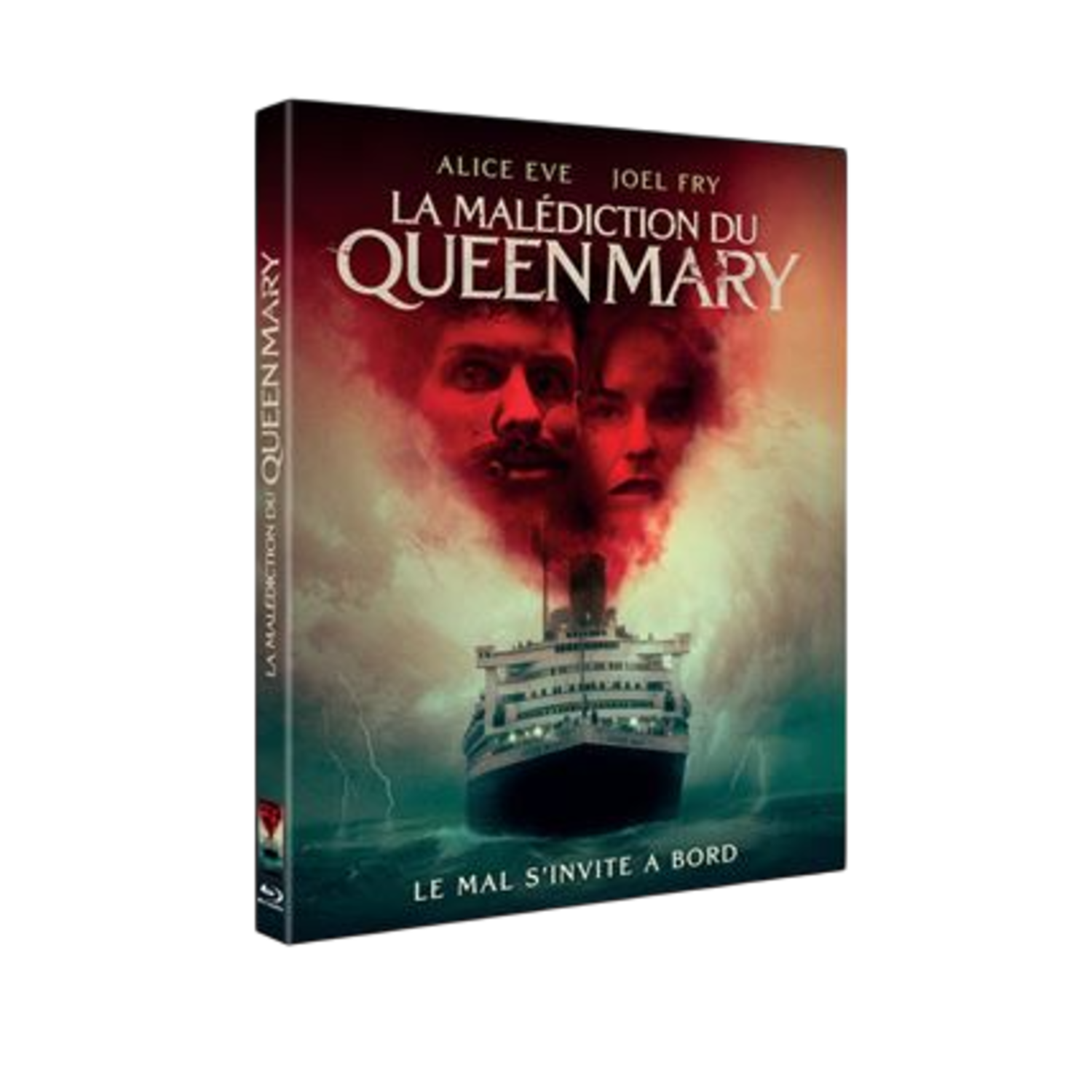 Boîtier DVD avec affiche de film. Un navire à cheminée rouge est présent sur la couverture.