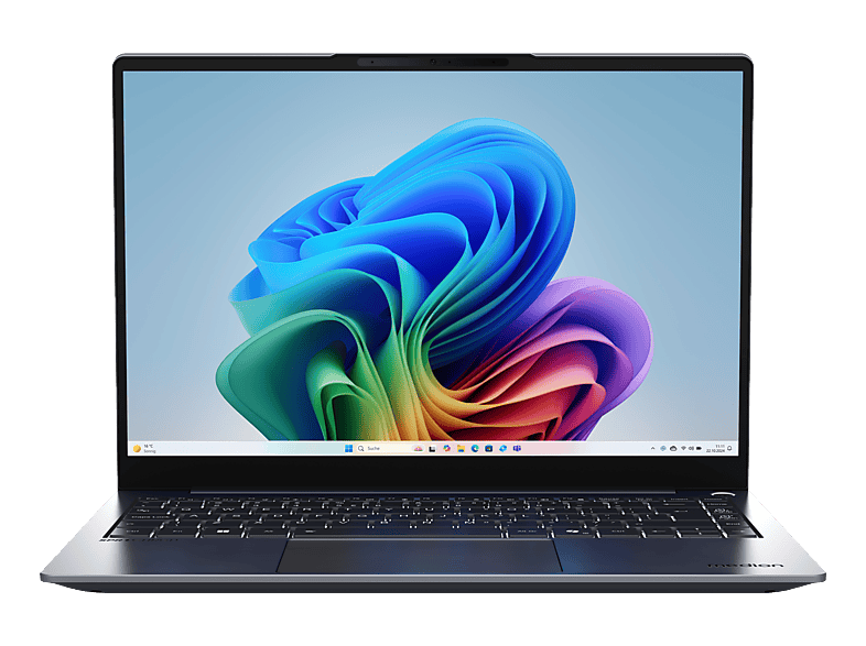 MEDION SPRCHRGD 14 S2, Copilot+ PC (MD 62721), Notebook, mit Display, Intel® Core™ Ultra 5 Prozessor 228V (8 MB Cache, bis zu 4.50 GHz), 32 GB RAM, 512 SSD, Arc™ Onboard Graphics, Schwarz, Windows 11 Home