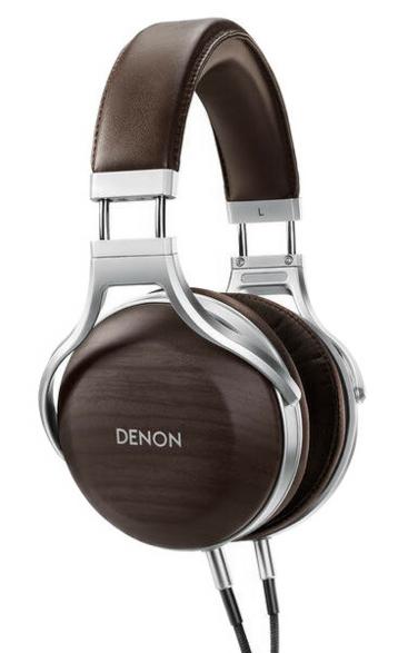 Denon AH-D5200 trådbundna hörlurar silver-brun