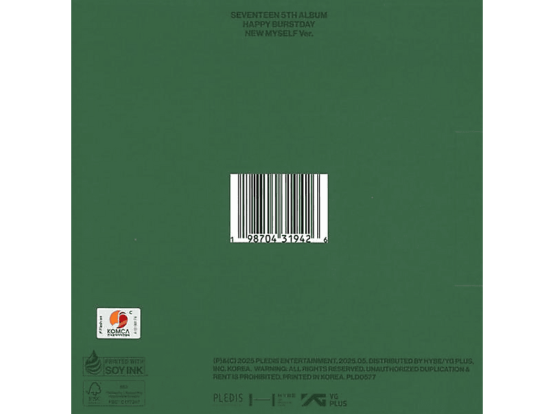 Thumbnail - Seventeen - SEVENTEEN 5th Alb.HAPPY BURSTDAY (NEW MYSELF Ver.) (CD)