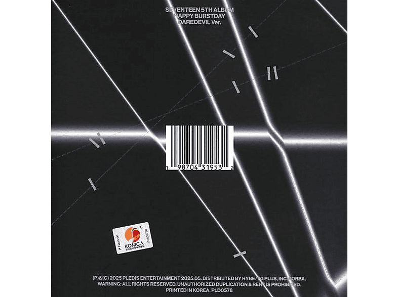 Thumbnail - Seventeen - SEVENTEEN 5th Alb. HAPPY BURSTDAY (DAREDEVIL Ver.) (CD)