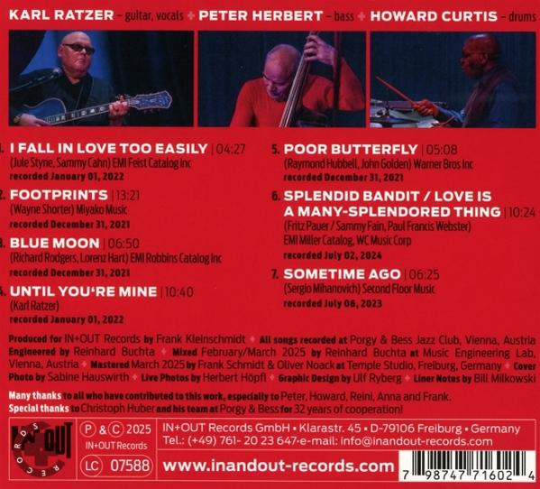 Albumcover mit Text und Bildern von Musikern.