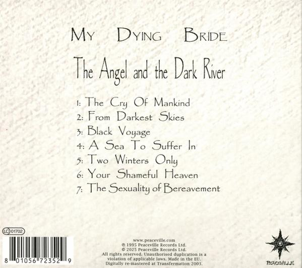 Albumcover mit Text, Titeln und einem Logo.