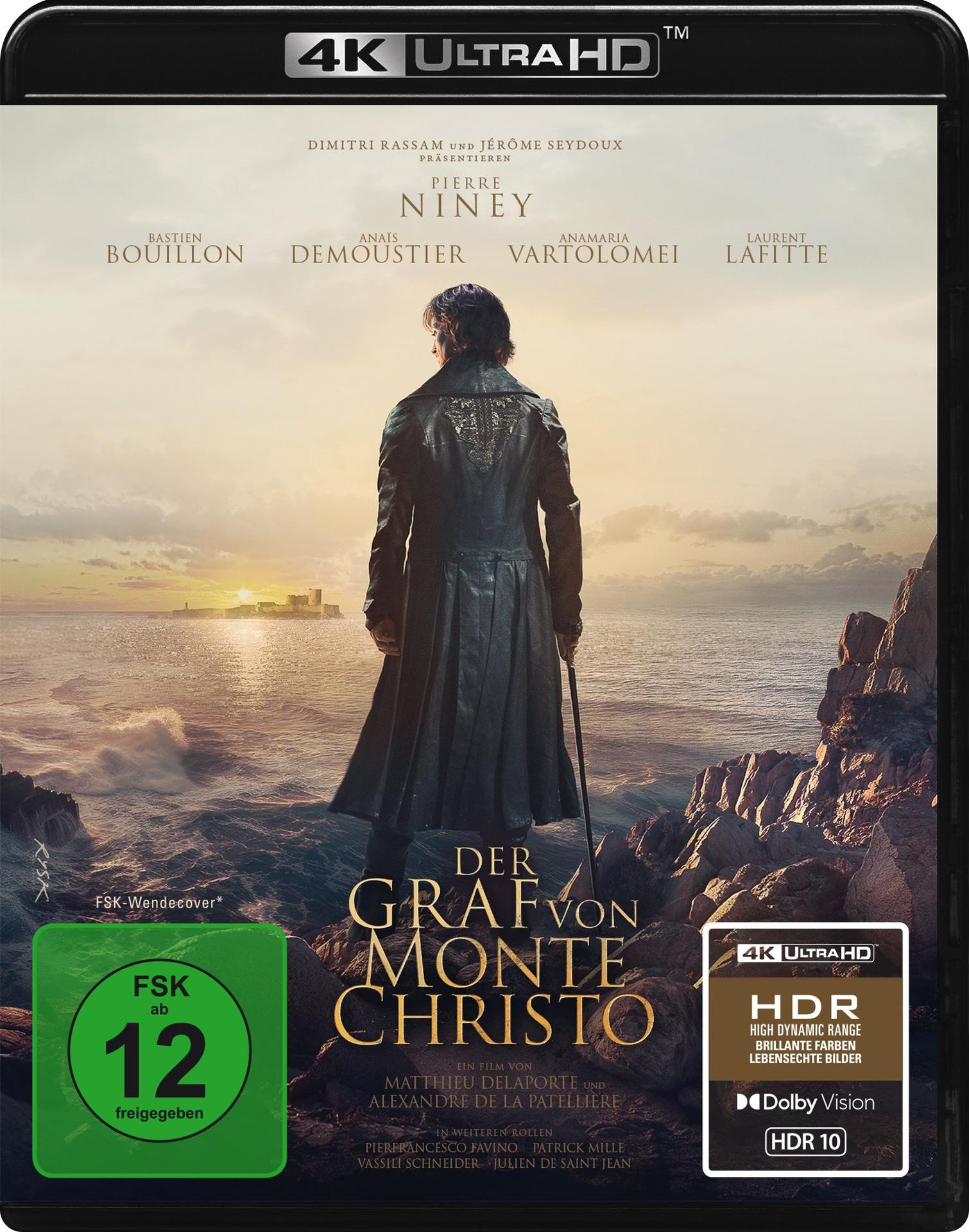 Filmcover von Der Graf von Monte Christo, ein Mann steht auf einer Klippe.