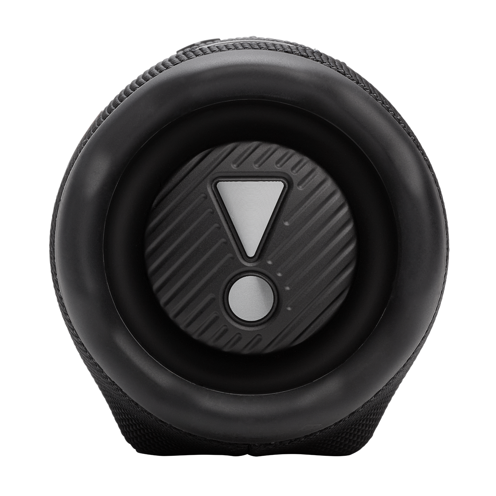 Primer plano del lateral del altavoz JBL con el logotipo.