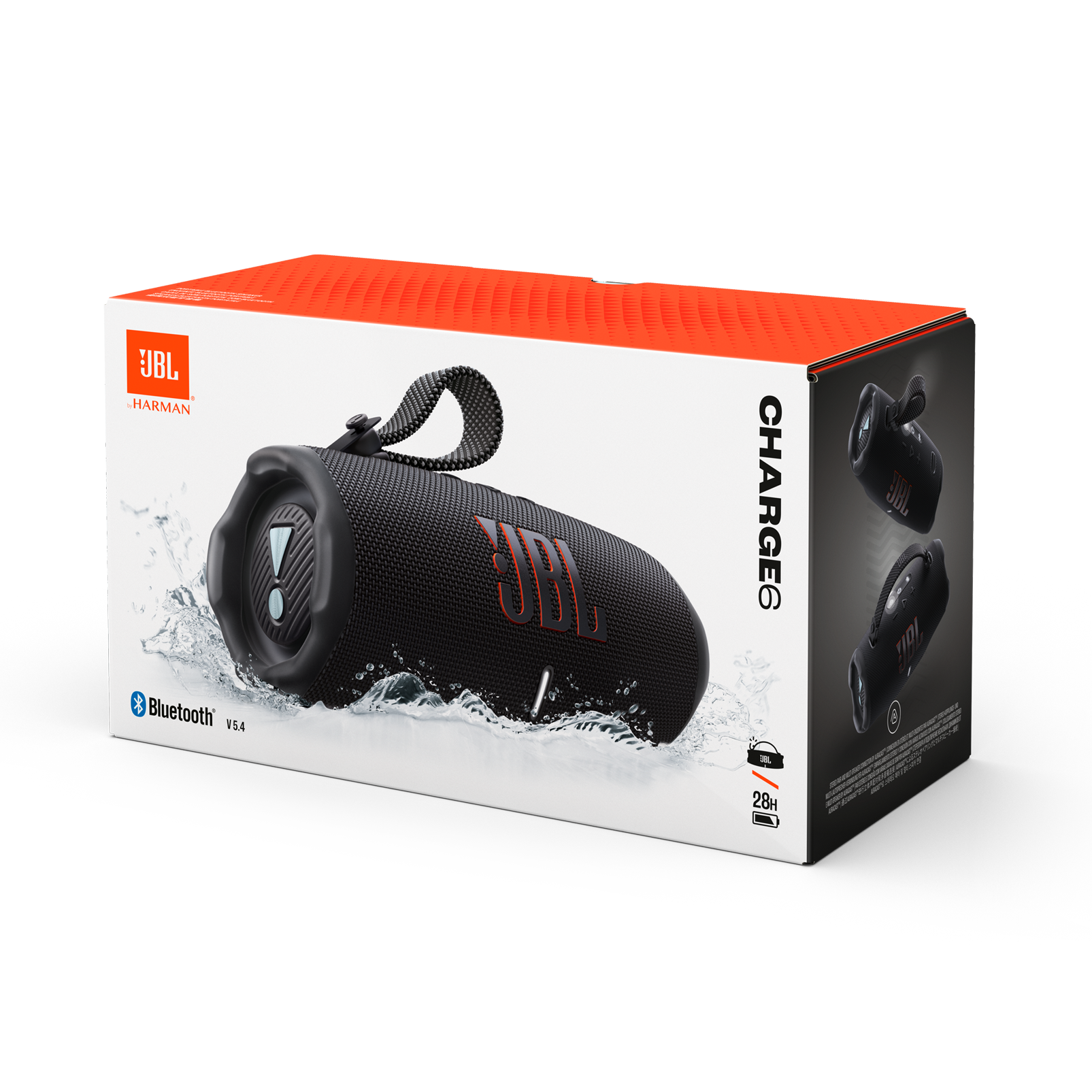 Altavoz JBL Charge 6 en su embalaje.
