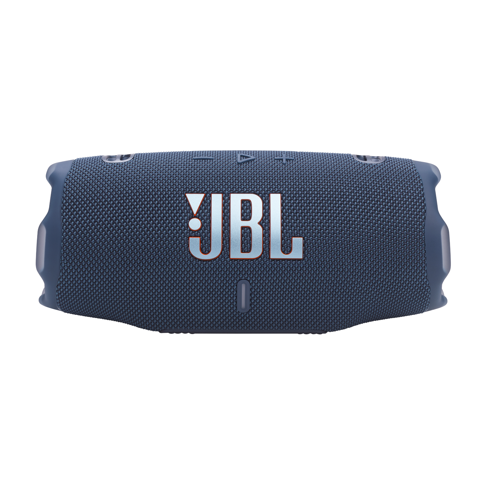 Altavoz JBL Charge 6 azul, vista superior.