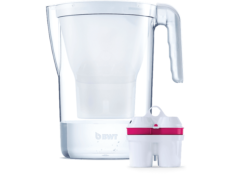 BWT 815481 vida, Tischwasserfilter + 1 Filterkartusche, 2.6 Liter, Weiß