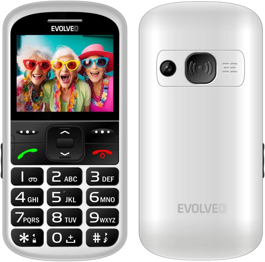 EVOLVEO EASYPHONE XS (EP570) Fehér Kártyafüggetlen Mobiltelefon