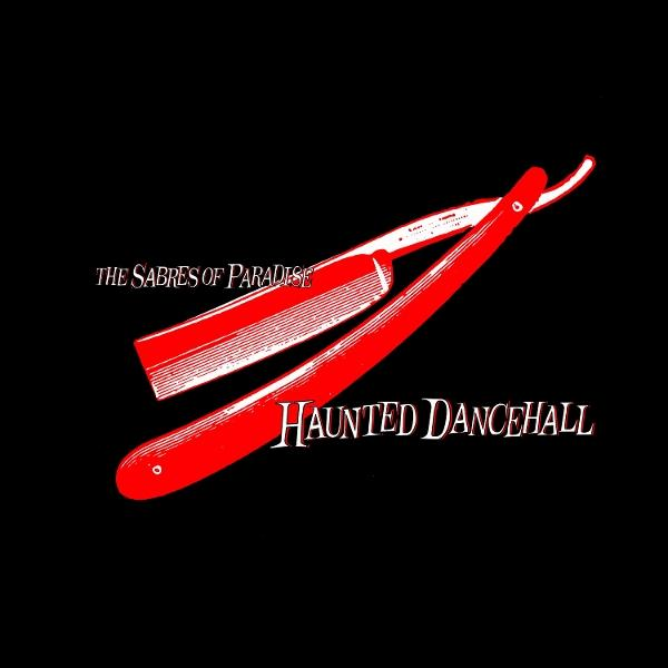 Albumcover mit einem roten Rasiermesser auf schwarzem Hintergrund. Text: Haunted Dancehall.