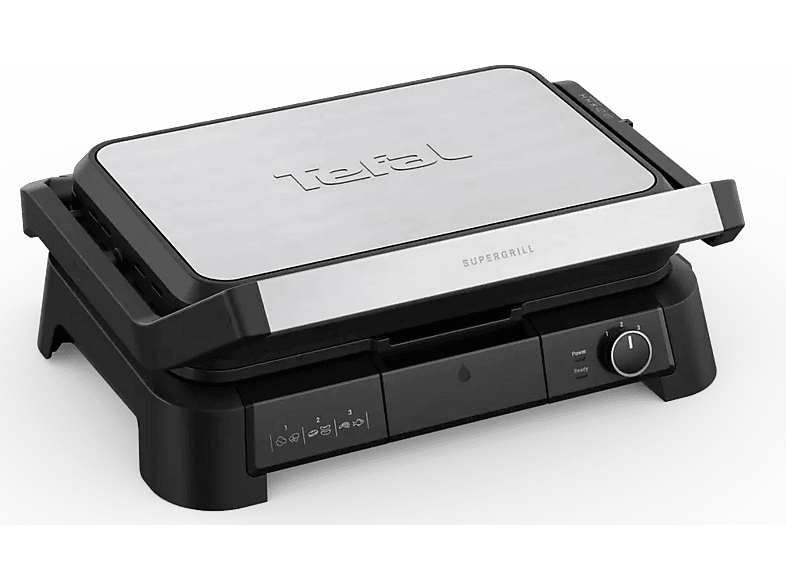 Tefal GC520D SuperGrill 3in1 XL3-in-1 Kontaktgrill, BBQ-Funktion und Ofenposition