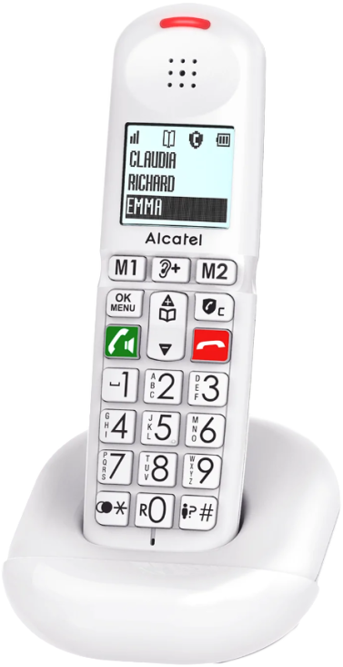 ALCATEL XL685 Ergonomikus Fehér DECT telefon