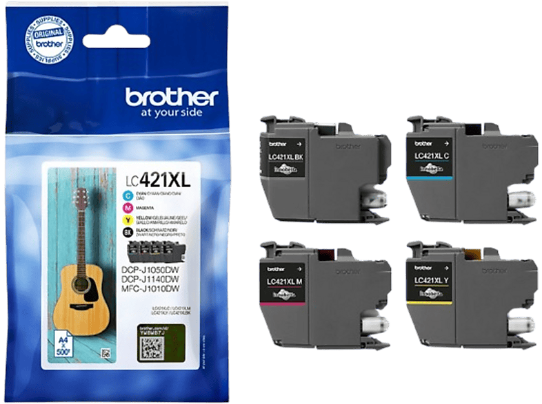 Brother Ink Cartridge Value Pack Lc-421xl Cyaan/magenta/geel/zwart