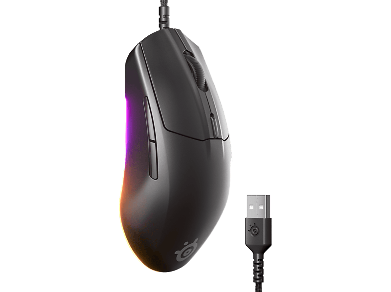 SteelSeries Rival 3 Gen 2 Gaming Muis Zwart