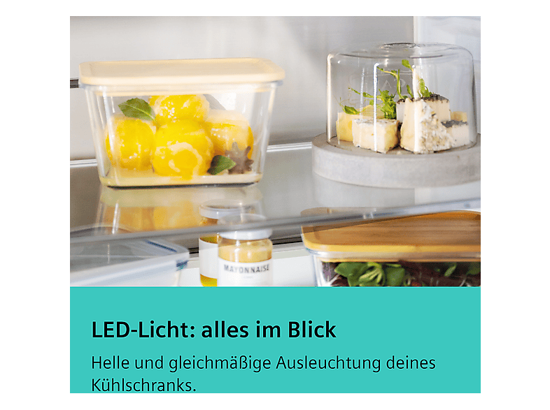 Siemens KF96DPPEA iQ700 Kühl- und Gefrierkombination (574 l, E, 1830 mm hoch, No Frost (verminderte Eisbildung), Gebürsteter Stahl, AntiFingerprint)