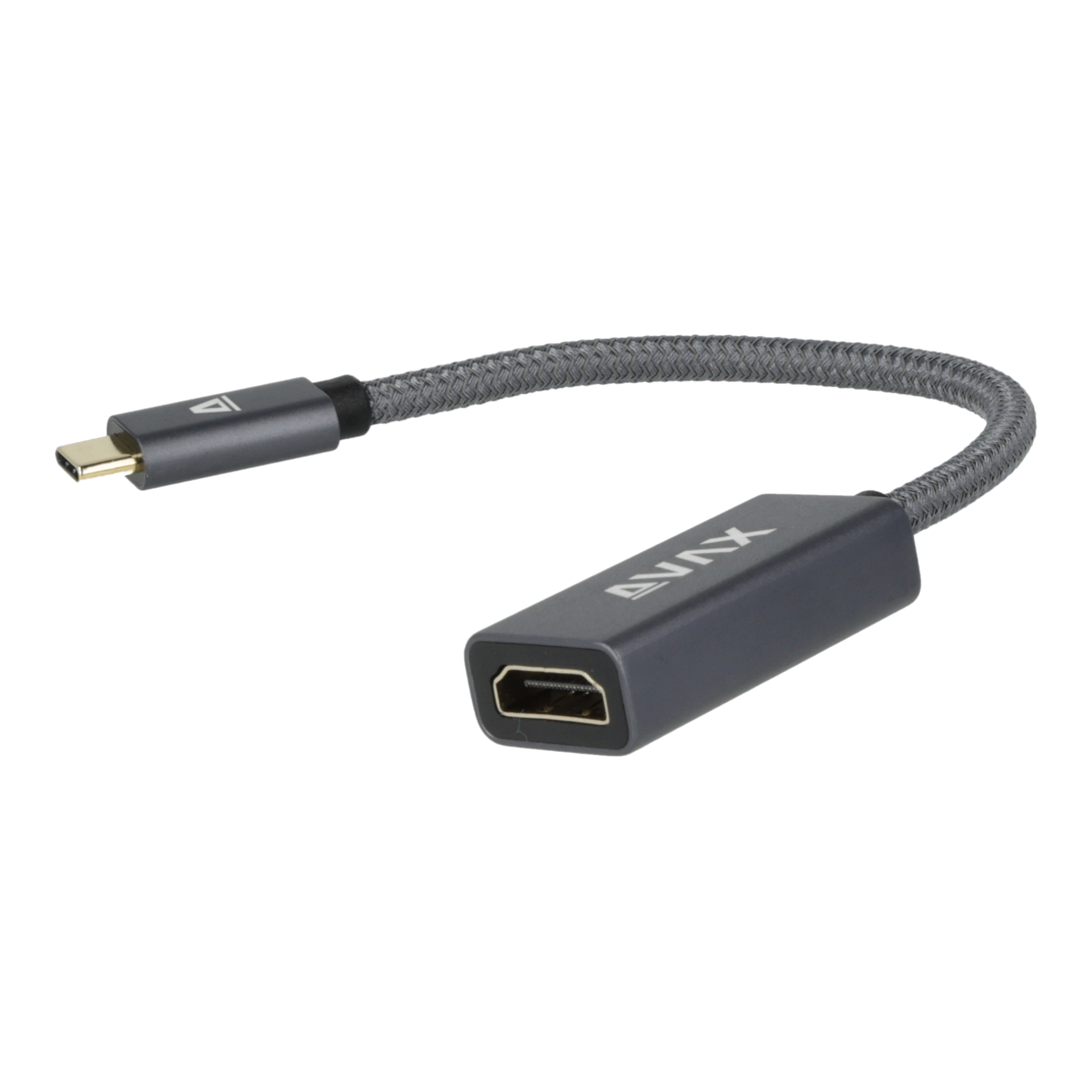 AVAX PRIME USB Type-C - HDMI 2.0 anya adapter, sodorszálas, 4K60Hz (AD903)